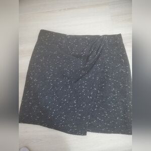 Max Studio Black and White Textured Mini Skirt